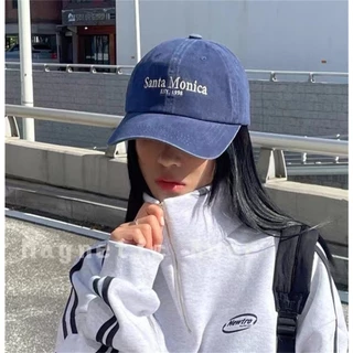 หมวกแก๊ปเบสบอลปัก Santa Monica (มี 5 สี) สไตล์วินเทจ