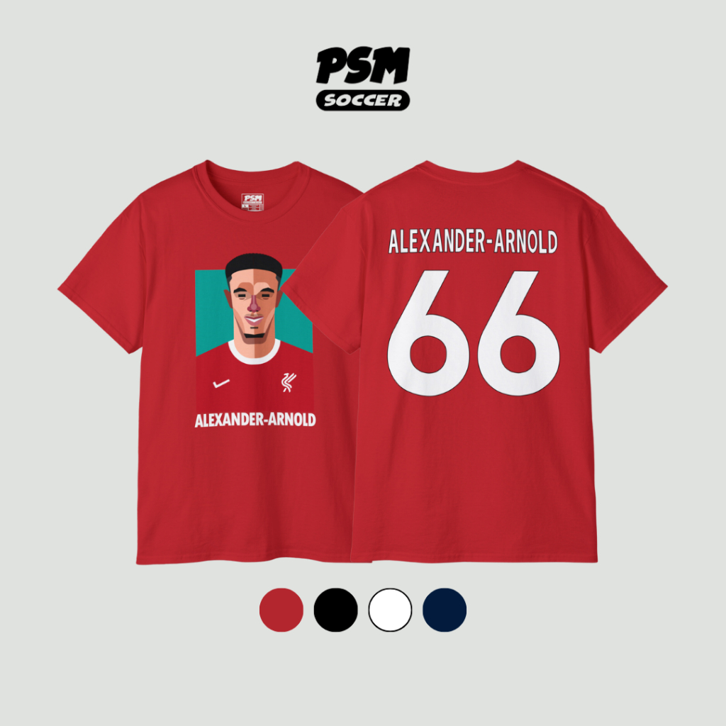 PSM เสื้อยืดลายนักฟุตบอล Trent John Alexander-Arnold ฤดูกาล 2023/24