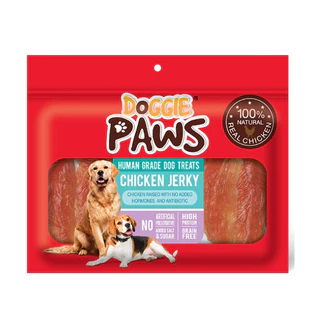 Doggie Paws ขนมสุนัข เนื้อไก่คุณภาพอบแห้ง ขนาด 320 กรัม ( 1 ซอง )
