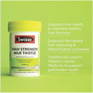 Swisse Ultiboost High Strength Milk Thistle 35000 mg 60 Tablets บำรุงตับ ดีท็อกซ์ตับ