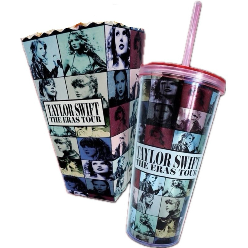 ((แก้วใบสุดท้าย หายากมาก)) พร้อมส่ง แก้ว TAYLOR SWIFT SF + กล่องใส่ป็อปคอร์น ((มือ1))