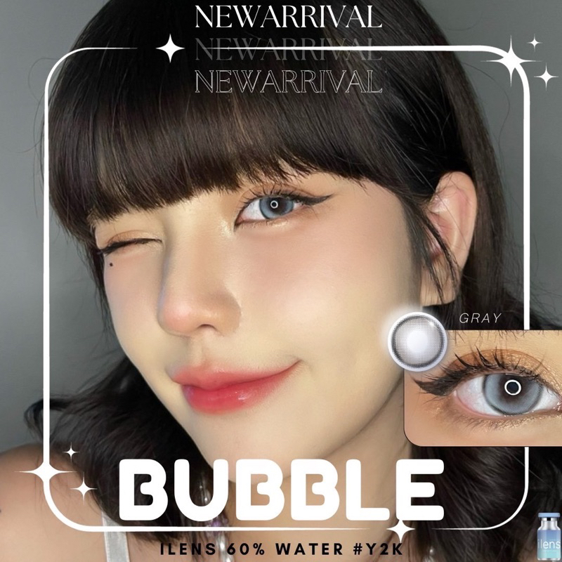 Bubble eff.18 🩵i lens🩵 ค่าสายตา 0.00 ถึง -6.50 🩵 ค่าอมน้ำ 60%