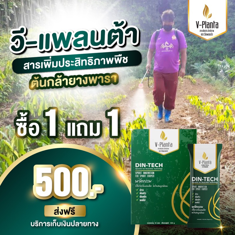 1แถม1 วีแพลนต้า Vplanta​1 ซองใช้ได้ 15-20 ไร่
