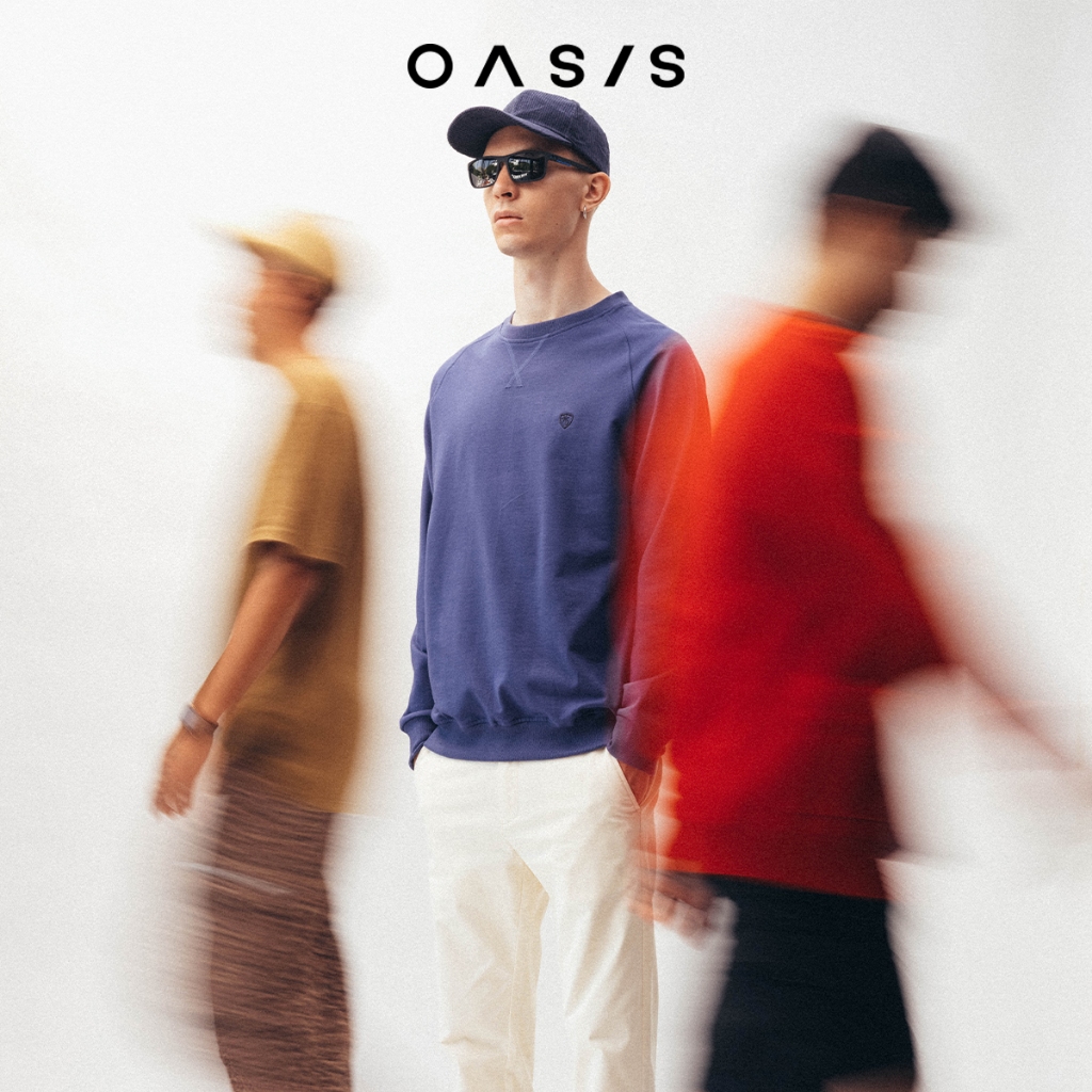 OASIS เสื้อสเวสเตอร์ ผ้าเทอร์รี่ เสื้อกันหนาว ใส่ไปต่างประเทศ ใส่ไปเที่ยว แขนยาว รุ่น MSW-1841