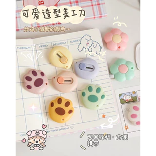 (สุ่มสี) มีดคัตเตอร์ไซส์ มินิ สีสันสดใส DIY Cutter คัตเตอร์จิ๋ว✅สินค้าพร้อมส่งจากไทย✅