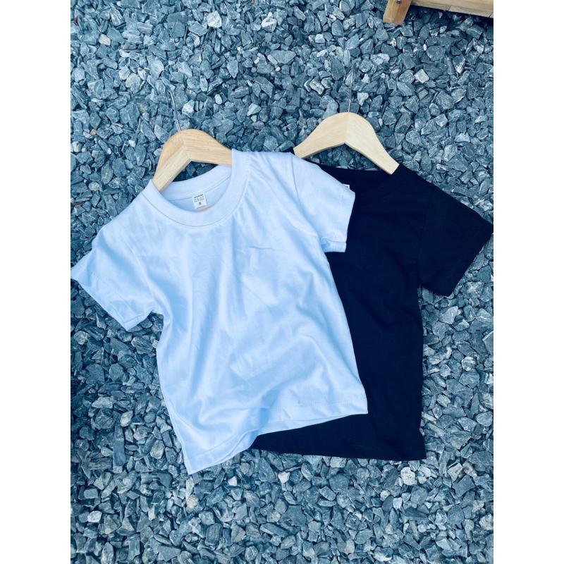 เสื้อยืดเด็กเนื้อผ้าคอตตอน 100% เสื้อยืดเด็กคุมโทน