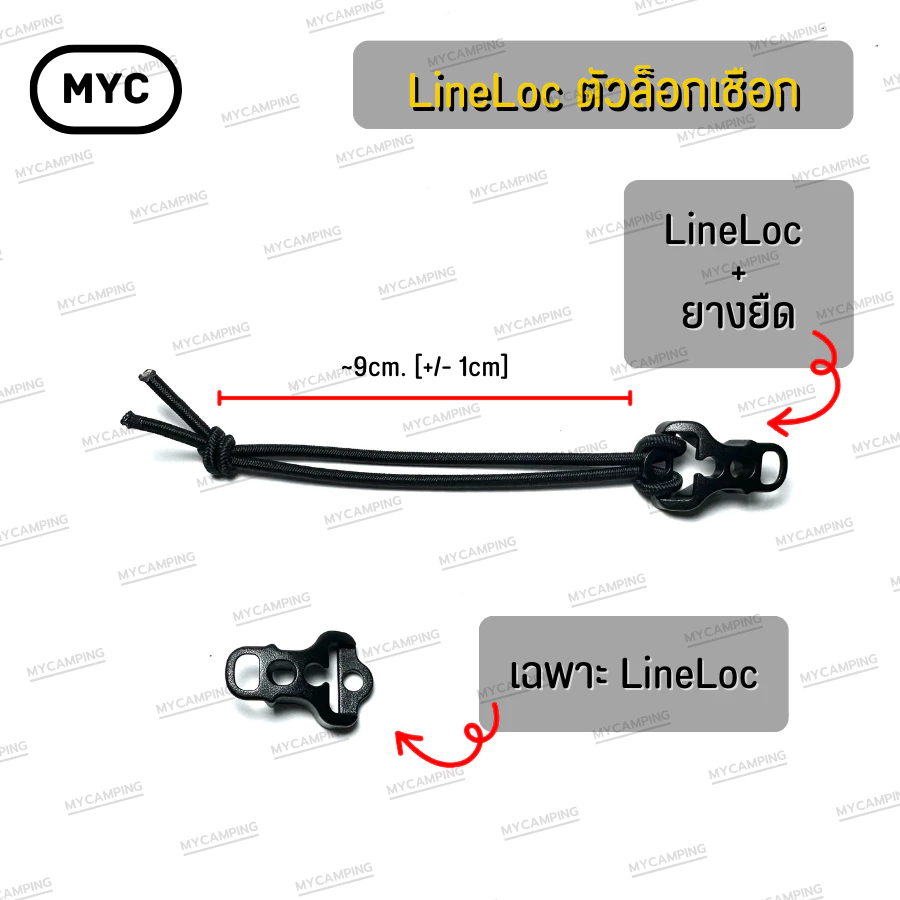 MYC LineLoc ตัวล็อกเชือกปรับระดับสำหรับเต็นท์และฟรายชีท thumbnail 6