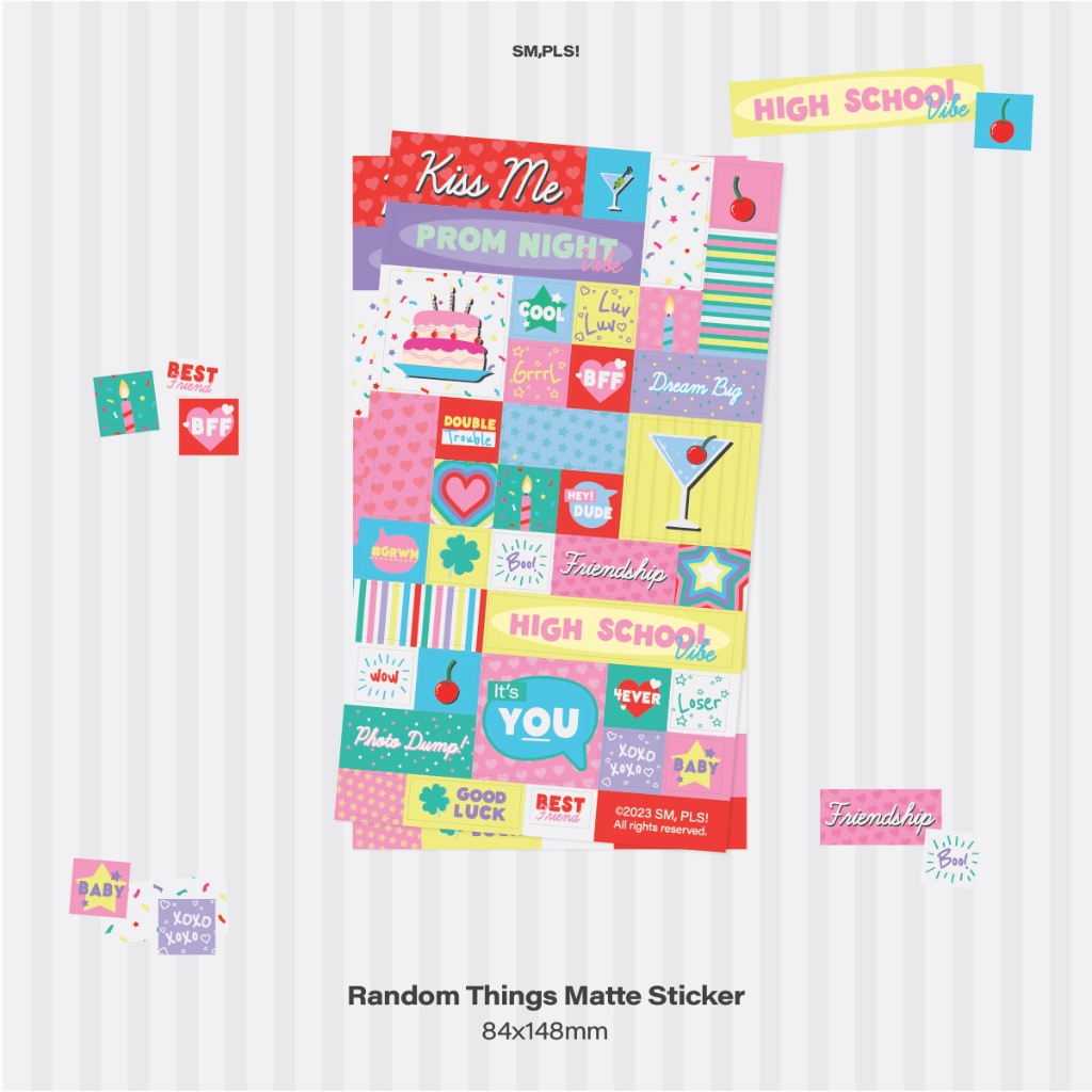 Random Things Sticker (สติกเกอร์เนื้อด้านไดคัท)