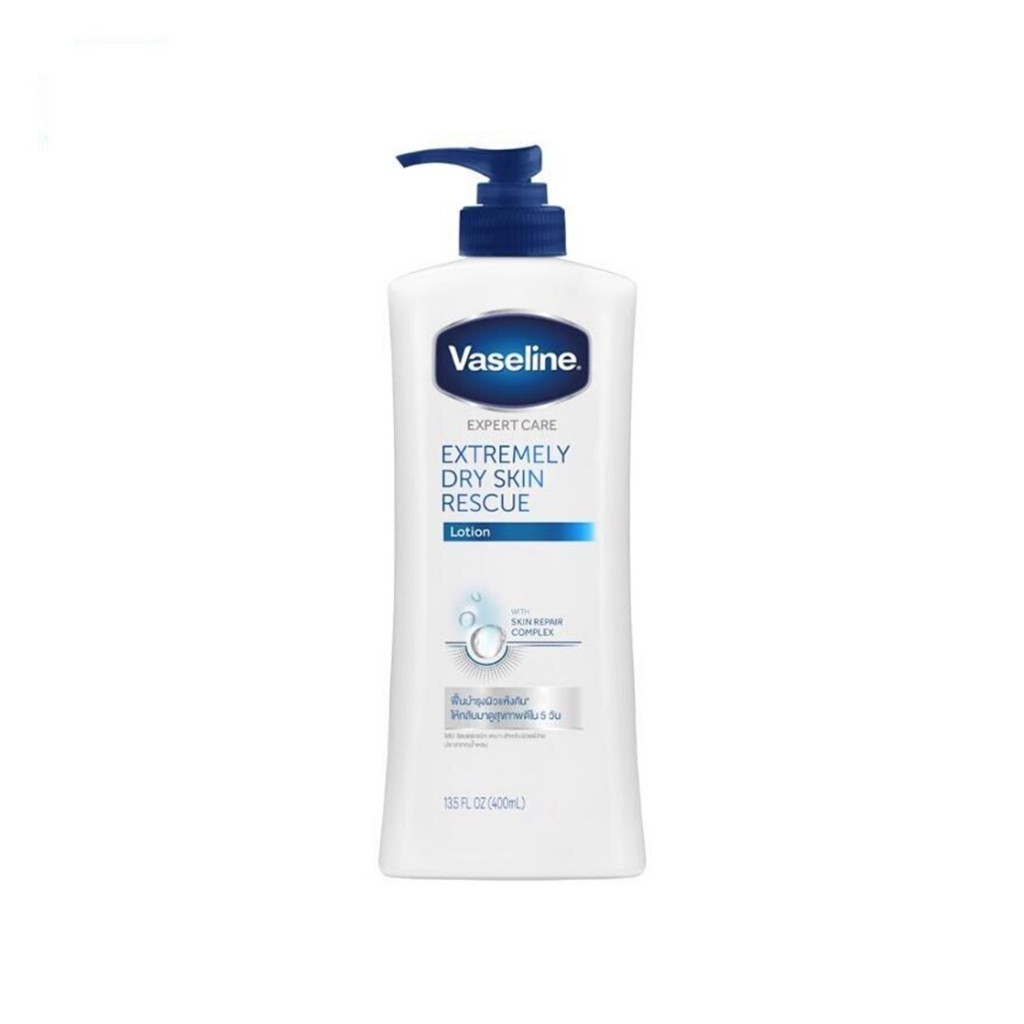 Vaseline Expert Care Extremely Dry Skin Rescue Lotion400ml.วาสลีน เอ็กซ์เพิร์ด แคร์ เอ็กซ์ตรีมลี่ดราย สกิน เรสคิว โลชั่น