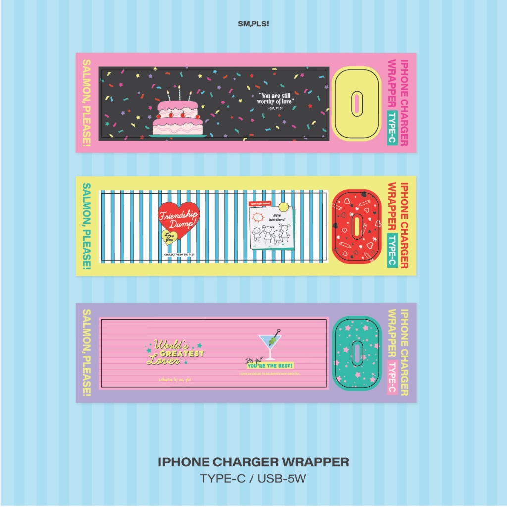 New Arrival! : Charger wrapper TYPE-C/USB-5W (FriendShip dump) สติกเกอร์ติดหัวชาร์จ
