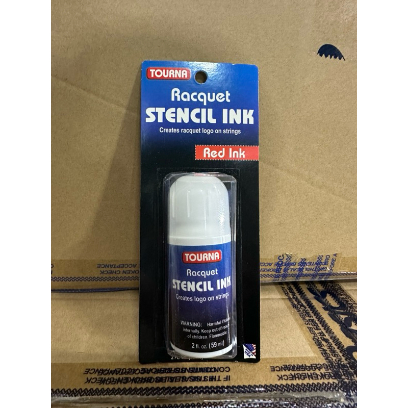 TOURNA RACKET STENCIL INK 59ml สีทาเอ็นเทนนิส แบดมินตัน