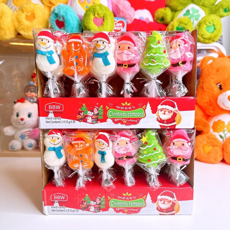 อมยิ้มคริสต์มาส Christmas อมยิ้ม (1 เเพค 30 ชิ้น)
