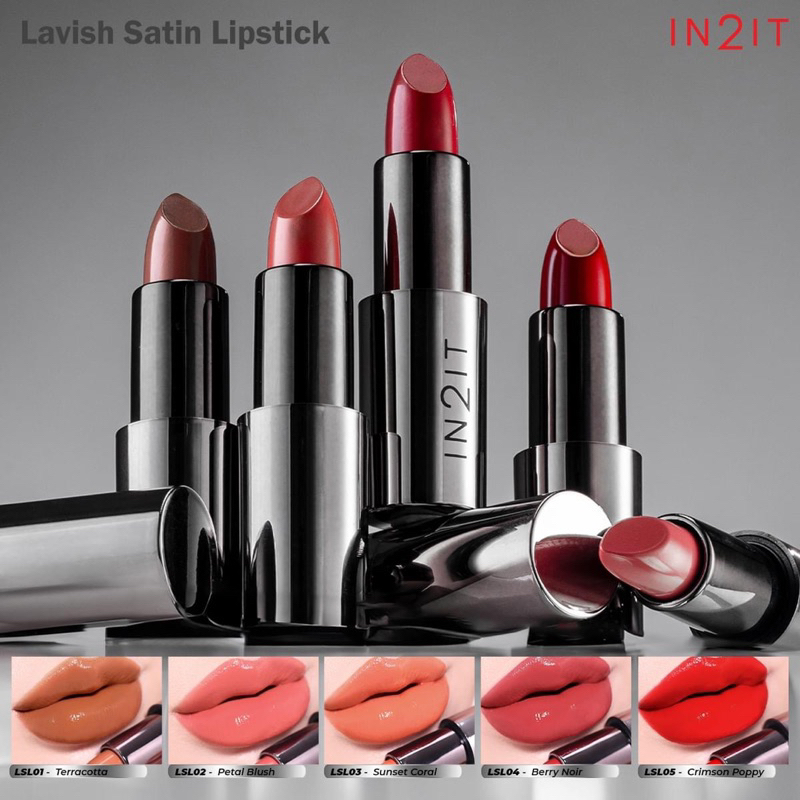 IN2IT Lavish Satin Lipstick - ลิปสติกเนื้อกำมะหยี่ LSL