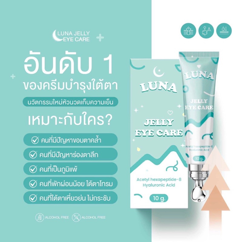 Luna jelly eye cream ลูน่าครีมทาใต้ตา #ลูน่า