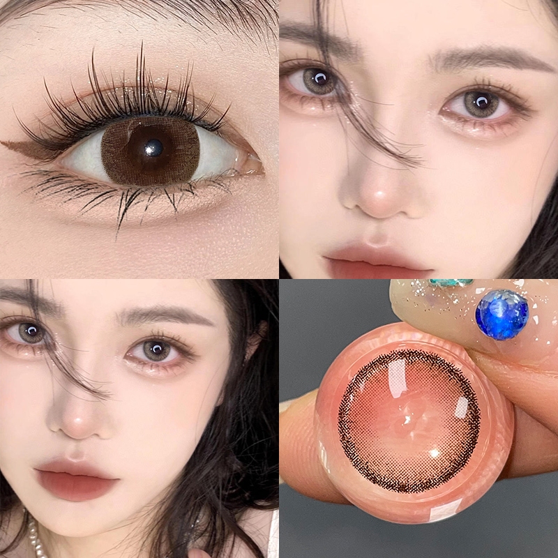Midroo เลนส์ธรรมชาติสีน้ำตาล Lens บิ๊กอาย Brown/ Light Brown🌷14.0mm-14.5mm รายเดือน - รูปที่ 4