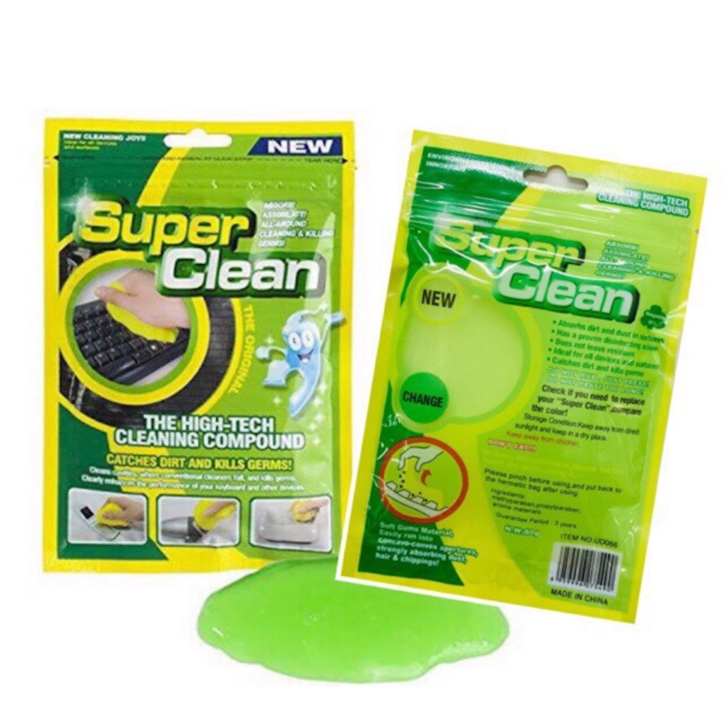 UPER CLEAN เจลทำความสะอาดฝุ่นสารพัดประโยชน์ Super Clean ราคาต่อชิ้นนะครับ