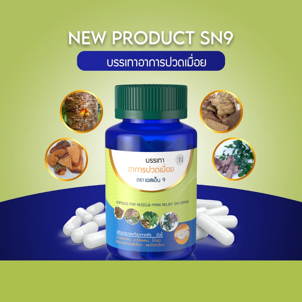 (ส่งฟรีไม่ต้องเก็บโค้ด) แก้ปวดเมื่อย เส้นยึด เอ็นจมกษัยเส้น ร้าวลงขา SN9เถาวัลย์เปรียง SN9แก้ปวดเมื่อย กระปุก30เม็ด ราคา ถูกที่สุด ดีลบีเคเค แกลเลอรีภาพที่ 6