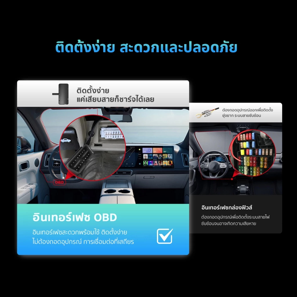 DDPAI OBD Intelligent Hardwire Kit 24H Parking Monitoring (Type-C) สายต่อตรงเพื่อบันทึกตอนจอด รองรับรุ่น N1 Dual/ N3 Pro thumbnail 5