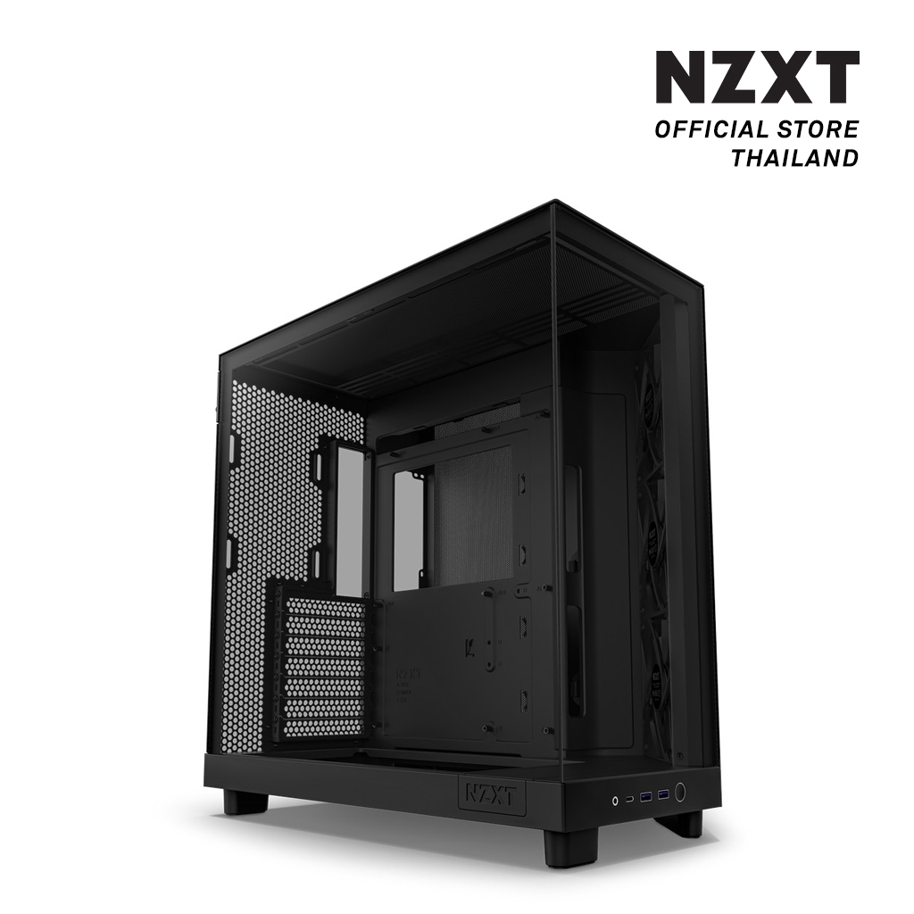 NZXT CASE H6 FLOW BLACK : CC-H61FB-01