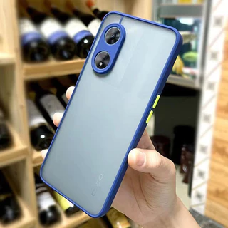 เคสขอบสีหลังด้าน เคสหลังขุ่น OPPO A38/A18 A6 A6X A6T A6TPro A6Pro A5 A5X A5Pro A5i Pro /A17/A16/A15/A57 เคสกันกระแทก 025