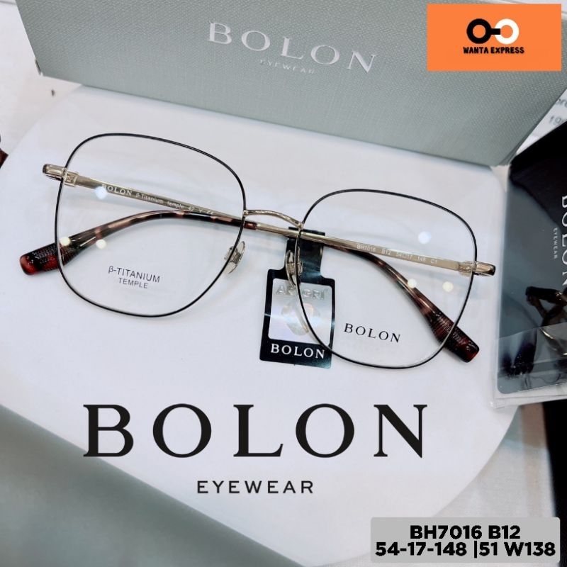 กรอบแว่นตา TITANIUM BOLON BH7016 แท้ พร้อมเลนส์ ตัดแว่น สายตาสััน ยาว แว่นกรองแสง บลูบล็อก ออโต้ เปลี่ยนสี สั่งตัดสายตา