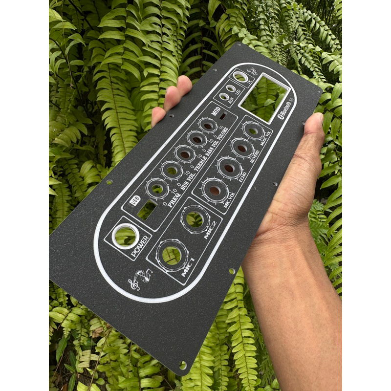 แผ่นเพลท HT21+REVERB ช่องเพลท 25 × 7 ไฟส่องผ่านได้