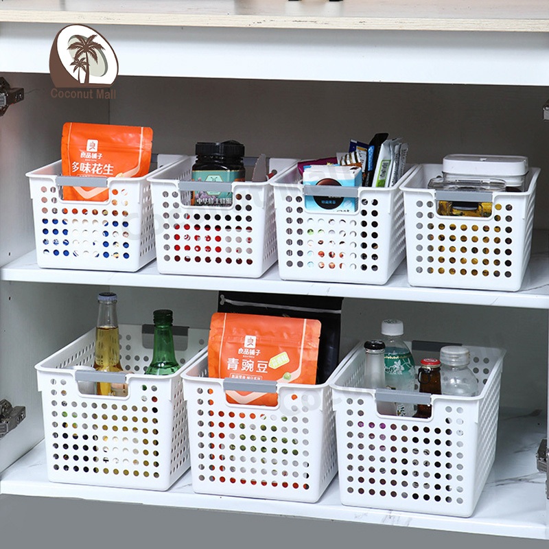 ตะกร้า ตะกร้าใส่ของ ตะกร้าพลาส กล่องเก็บของ กล่องใส่ของ ตะแกรงใส่ของ จัดระเบียบของใช้ จัดระเบียบของใช้