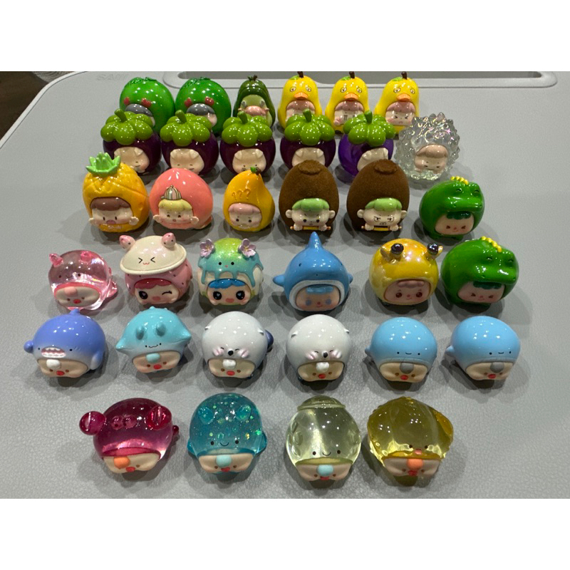 โมเดลผลไม้ dudu ocean zozo animal party ฟิกเกอร์ ของสะสมน่ารัก ผลไม้ สมูทตี้  สัตว์ป่า สัตว์ทะเล