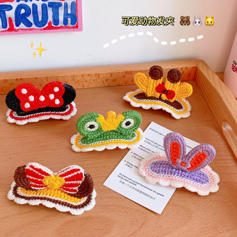 พร้อมส่ง กิ๊บติดผม ไหมพรม ขนาดเล็กน่ารัก สไตล์เกาหลี