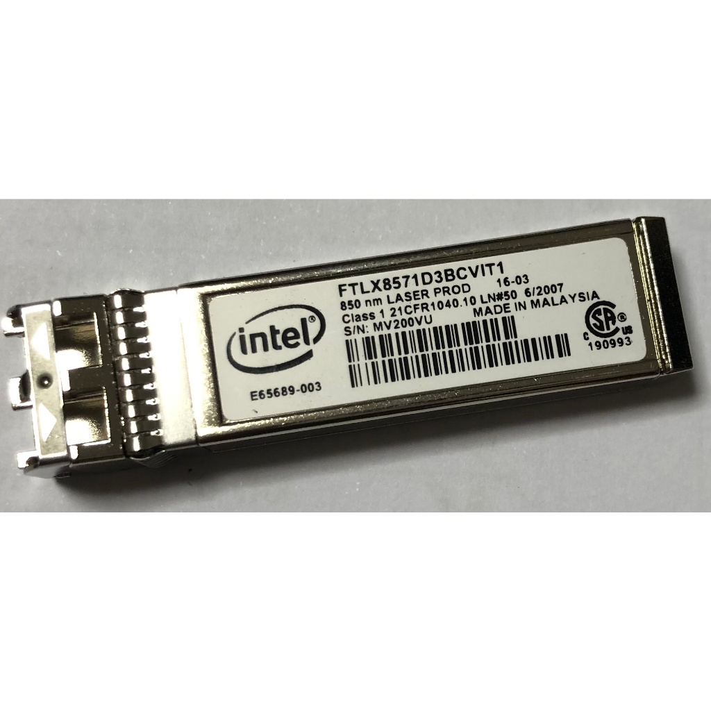 For intel X520-DA2 FTLX8571D3BCV-IT E10GSFPSR 10Gigabit Multimode Transceiver สำหรับ Intel X520-DA2 