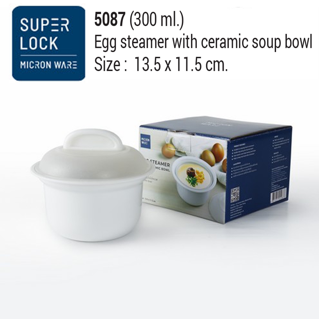 Micronware รุ่น 5087 ที่ทำไช่ตุ๋นในไมโครเวฟ (Microwave) ความจุ 300 มล. ปราศจากสารก่อมะเร็ง (BPA Free)