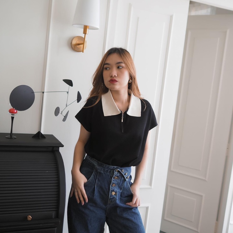 พร้อมส่งแล้วค่า Shatamps - Becky Top เสื้อคอปก เสื้อโปโล