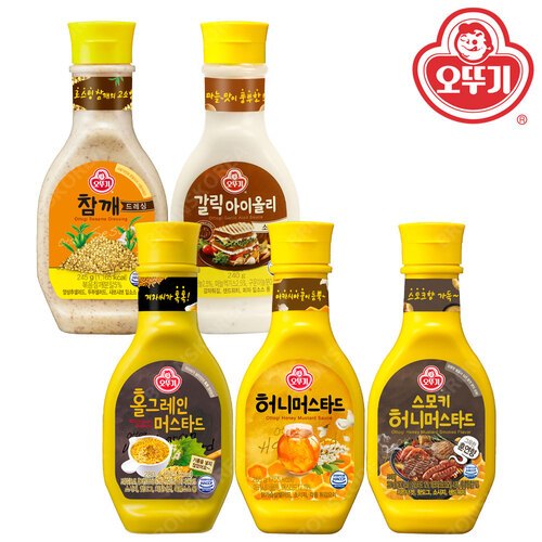 오뚜기 허니머스타드 ซอสน้ำผึ้งมัสตาร์ด Ottogi​ Honey Mustard 참깨드레싱​ น้ำสลัดงาคั่ว Ottogi Sesame dressing