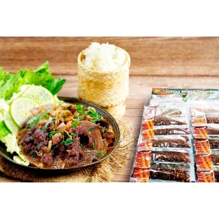 วังทอง พริกลาบเหนือสูตรมะแขว่น เผ็ดจัดจ้าน หอม อร่อย ขนาดบรรจุ 1 แผง (10 ซอง)