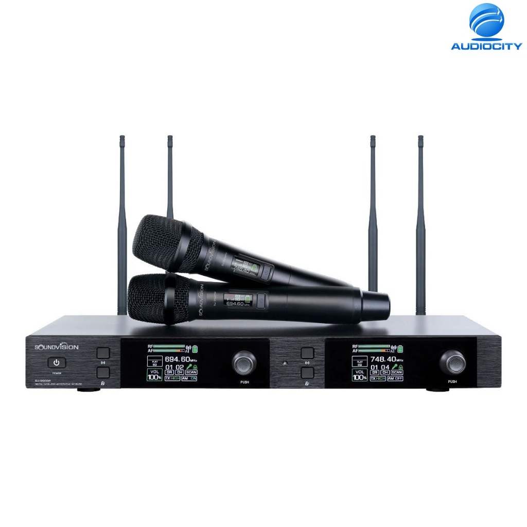 Soundvision SU-990D/HTP ชุดไมค์ลอยดิจิตอล มือถือคู่ ย่าน UHF