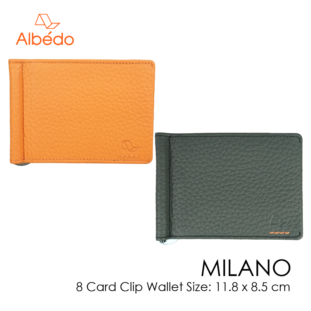 [Albedo] MILANO 8 CARD CLIP WALLET กระเป๋าสตางค์ 8 การ์ด รุ่น MILANO - ABML01274/ABML01296