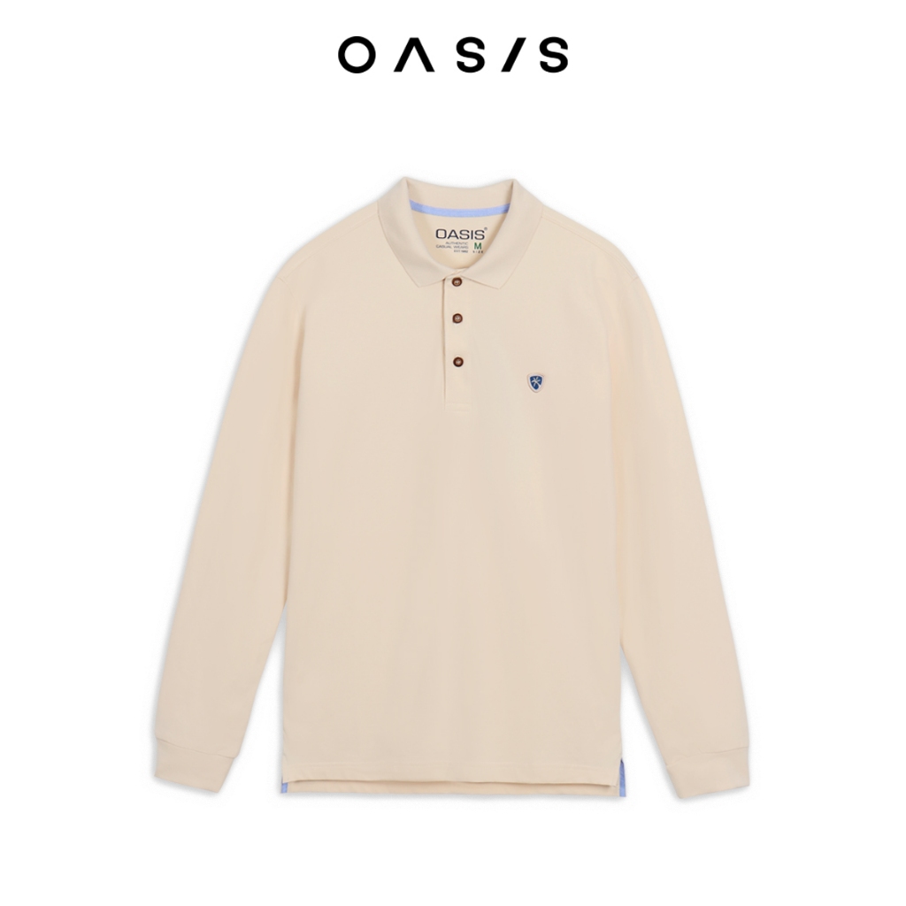 OASIS เสื้อโปโลผู้ชาย รุ่น MPLV-1831 เสื้อโปโลแขนยาว เนื้อผ้านุ่ม ใส่สบาย