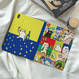 ✨พร้อมส่ง✨เคสไอแพด Pro13 2024 Gen12 Gen9 Gen8 Air5เคส ipad แมวน่ารัก Pro11 Air4 Gen7 Gen11 mini7
