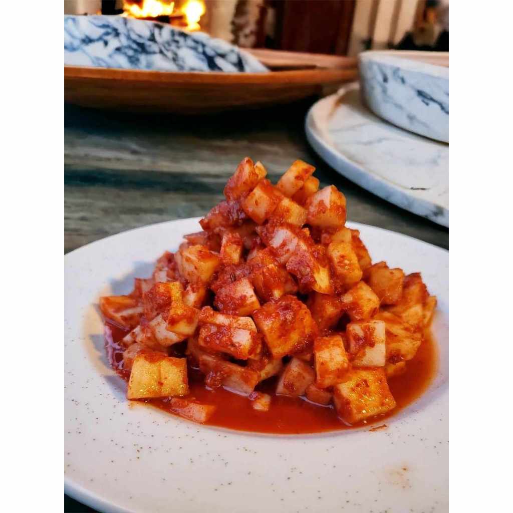 กิมจิหัวไซเท้าโฮมเมดกิมจิทำสดใหม่ทุกวันรสชาตเข้มข้นกำลังดีสูตรเกาหลีแท้ใช้พริกเกาหลีอย่างดี