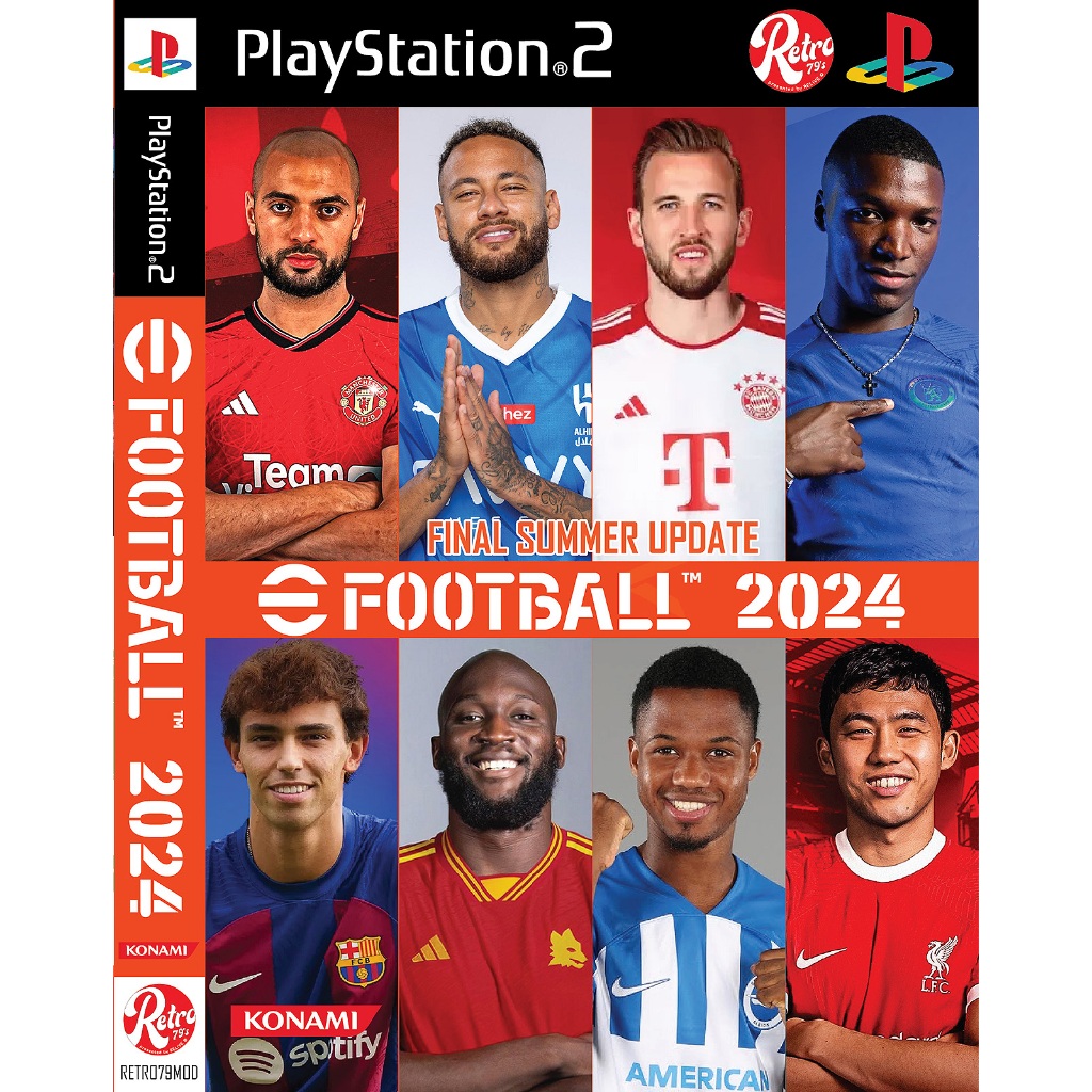 💿 แผ่นเกมส์ PS2 💿 E football 2024 - FINAL SUMMER UPDATE - PES 2024 EFOOTBALL ⚔️ PlayStation 2