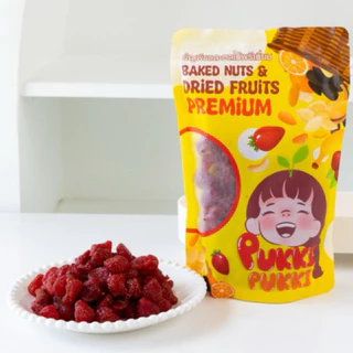 สตรอว์เบอร์รีอบแห้ง อบออร์แกนิค ไม่มีน้ำตาล(รอบเบอร์รวมนะคะ)