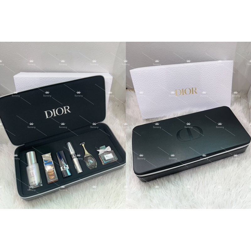Dior Limited box setสุดหรู รวมทั้งน้ำหอมskincare ตัวจึ้ง มาพร้อมกล่องหนังสีดำ สามารถถอดแยก ไปเก็บใส่เครื่องประดับได้