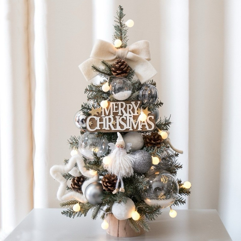 พร้อมส่ง แบบA 60cm. ต้นคริสต์มาสแบบใหม่ สวยมาก พร้อมของประดับตกแต่ง มี 2 ขนาด