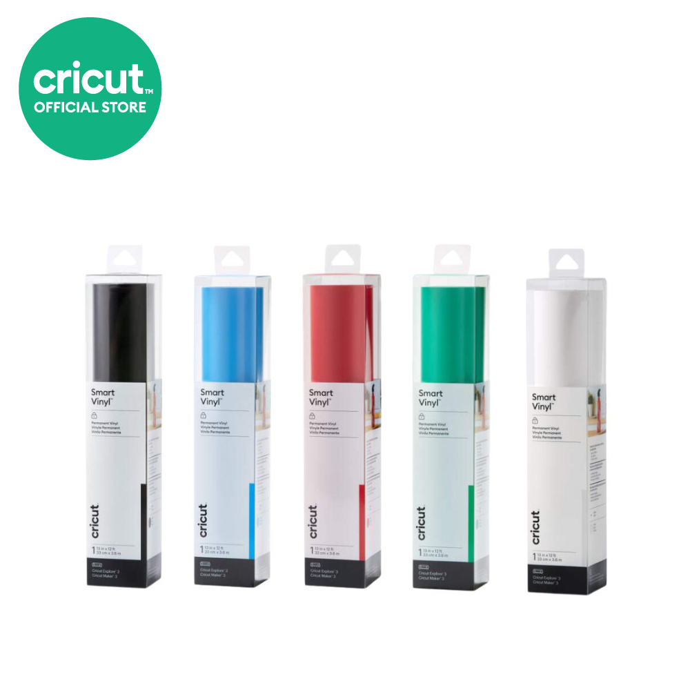 Cricut Smart Vinyl Permanent ขนาด 13 นิ้วx12 ฟุต ใช้กับเครื่องตัดรุ่น Explore3 และ Maker3