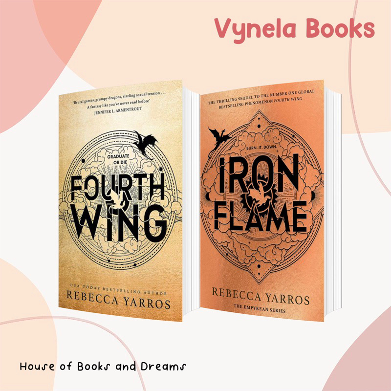 VYNELA (หนังสือภาษาอังกฤษ / LARGE PRINT) FOURTH WING / IRON FLAME (THE EMPYREAN #1-2) — REBECCA YARR