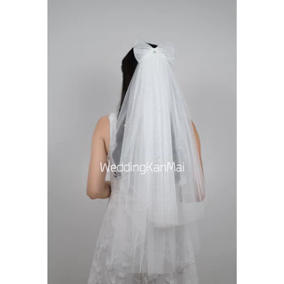 เวลเจ้าสาว ผ้าคลุมผมเจ้าสาว มีหวีสับ หลายแบบ ตรงปก (Veil สายสะพาย, ที่คาดผมเจ้าสาว)