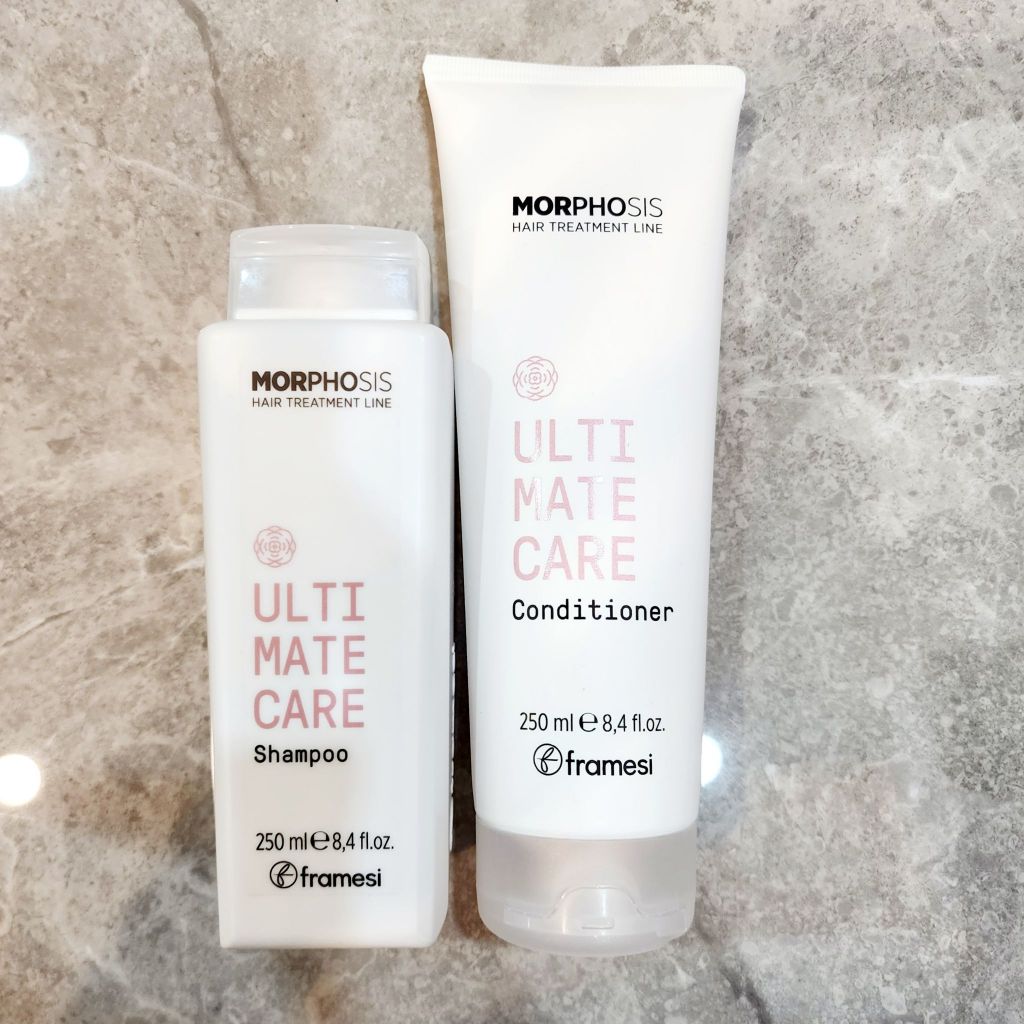 Framesi Morphosis Ultimate Care Shampoo/Conditioner 250 ml​ แชมพู ครีมนวด เพิ่มความชุ่มชื่นแก่หนังศรีษะ​​ ผมเงางาม