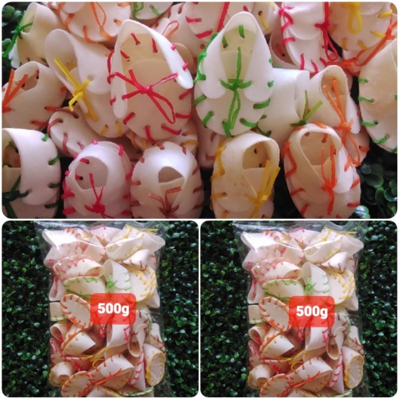 ขนมสุนัข ขัดฟัน รองเท้าเชือกสี น้ำหนัก (500g)