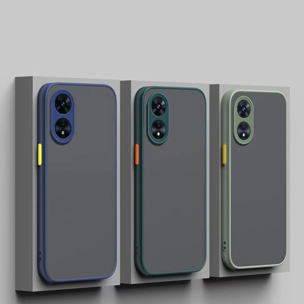 เคส ขอบสีหลังด้าน OPPO A5X A5 A5iPro A5Pro A3X A3 A3Pro A58 A78 A57 A77S 4G/5G F11 F11Pro Reno6 Reno6Z Reno5 Reno4 025