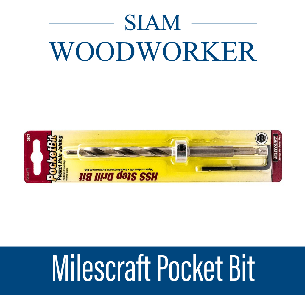 ดอกเจาะสองชั้นยาว พร้อมแหวนกำหนดลึก Milescraft 2307 Pocket Bit